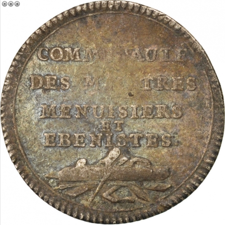 Screenshot_2020-07-25 #69135 Corporation des menuisiers et ébénistes, Jeton, Feuardent 5285 B+, Jeton , De 51 à 150 Euros, [...].jpg