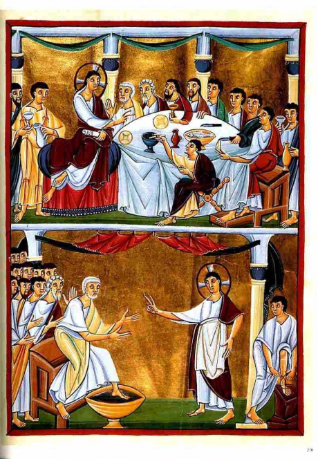 11 ENLUMINURE PERICOPE D H II LA CENE.jpg